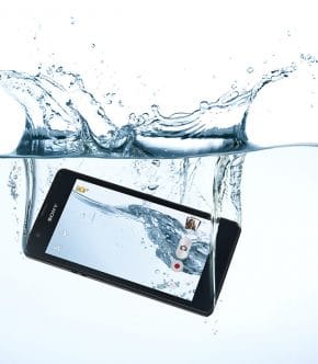 smartphone tombe eau