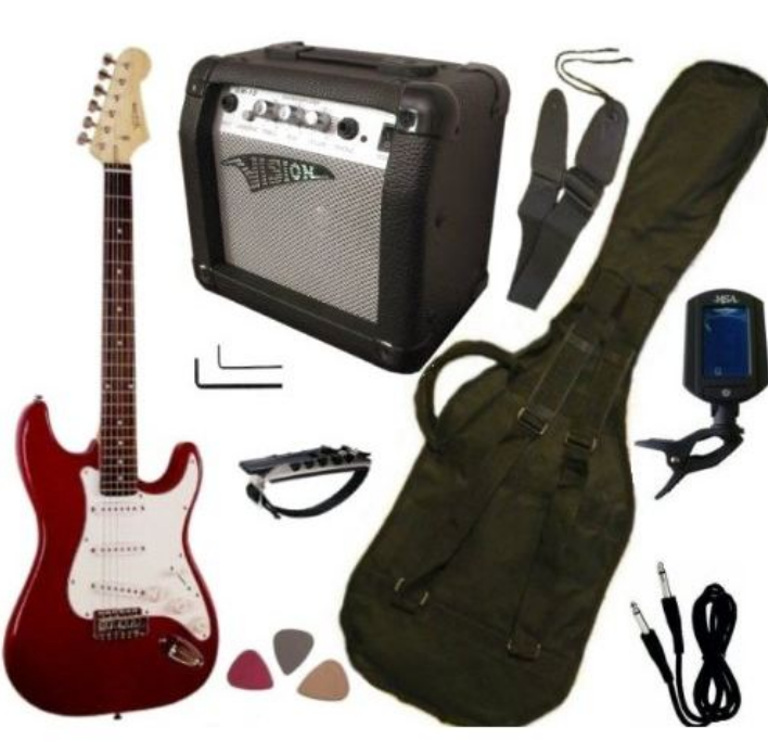 pack guitare electrique avec accessoire